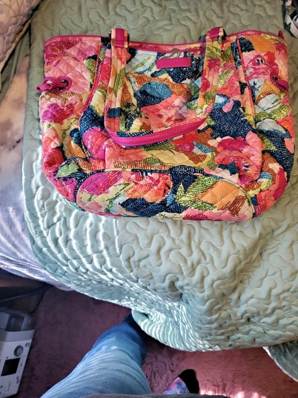 Vera Bradley Mandy Tote Multicolor Pink
